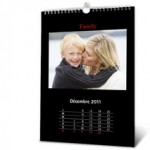 Calendrier photo mural A3 Noir par myPIX