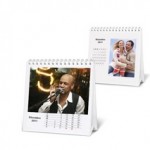 Calendrier photo de bureau, blanc, par myPIX