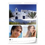 Calendrier photo mural (A3), papier photo, par Pixum