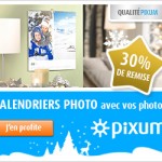 30% de remise sur les calendriers photo par PIXUM