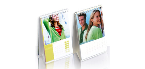 Calendrier photo de bureau (A6), personnalisé, par Smartphoto