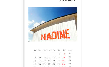 Calendrier personnalisé avec le nom de votre choix (A3), par Photocité