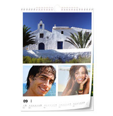 Calendrier photo mural (A3), papier photo, par Pixum